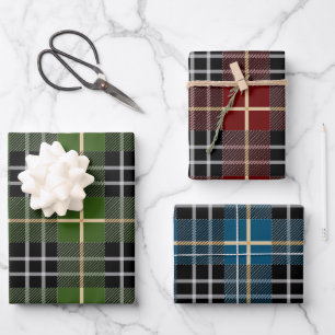 Buffalo Plaid Pattern Wrapping Paper Sheet