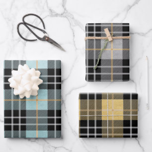 Buffalo Plaid Pattern Wrapping Paper Sheet
