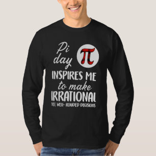 Buffalo Plaid Pi Symbol Pi Day Inspires Me Math S T-Shirt