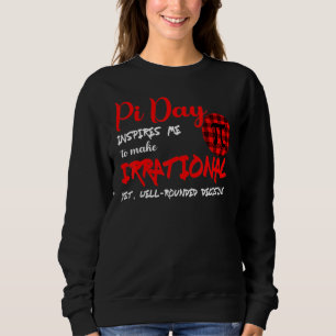 Buffalo Plaid Pi Symbol Pi Day Inspires Me Math Sweatshirt
