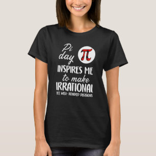 Buffalo Plaid Pi Symbol Pi Day Inspires Me Math T-Shirt