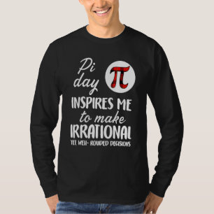 Buffalo Plaid Pi Symbol Pi Day Inspires Me Math T-Shirt