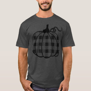 Buffalo Plaid Pumpkin Fall Autumn Cute Casual T-Shirt