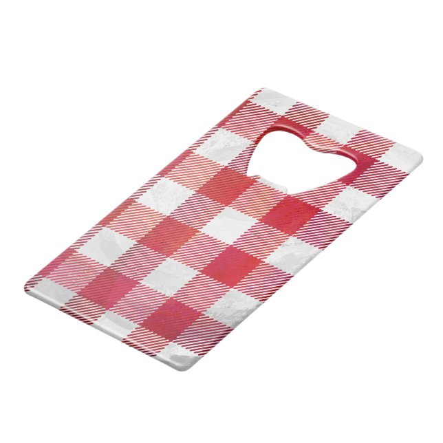 Buffalo Plaid Red and White (Back Angled)