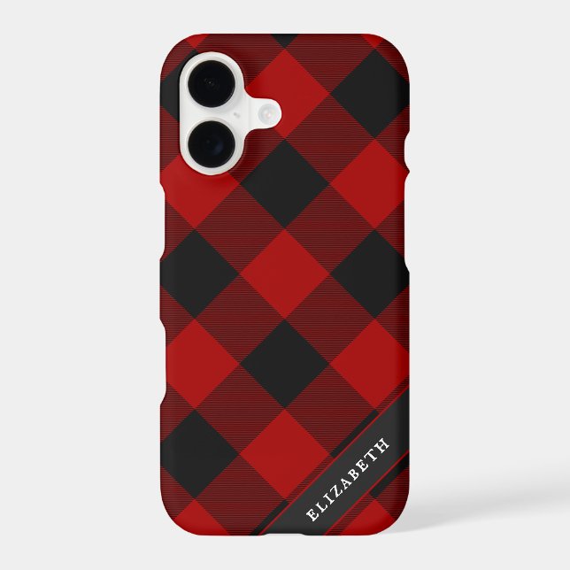Buffalo Plaid Red Clan Tartan Scottish Plaid (Back)