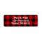 Buffalo Plaid Return Address Labels