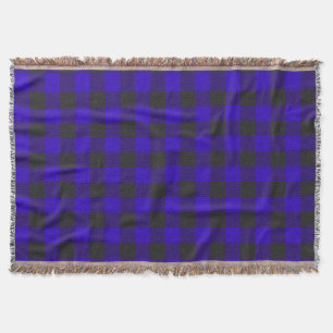 Buffalo Plaid Royal Blue Check Throw Blanket