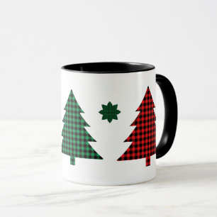 Buffalo Plaid Trees Mug
