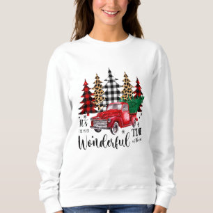 Buffalo Plaid Truck Christmas Sweatshirt
