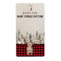 Buffalo Plaid Woodland Books for baby