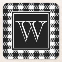 Buffalo Plaid Your Colour & Monogram