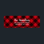 Buffalo Red and Black Plaid Pattern Christmas<br><div class="desc">A modern Christmas design,  features a buffalo red plaid pattern</div>