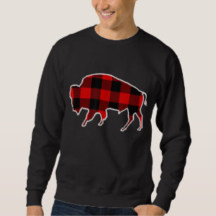Buffalo Red Buffalo Plaid Tamaraw Matching PJ Fami Sweatshirt