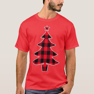 Buffalo red Plaid Christmas Tree  for Mum Dad and  T-Shirt
