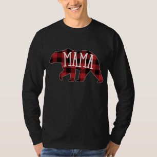 Buffalo Red Plaid Mama Bear Family Bear T-Shirt