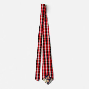 Buffalo Red Stripes Custom Image Father's Day Tie