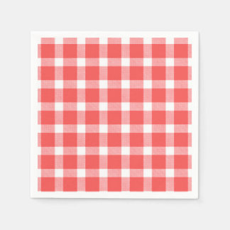 Buffalo Red White Plaid Holiday Picnic Classic Napkin
