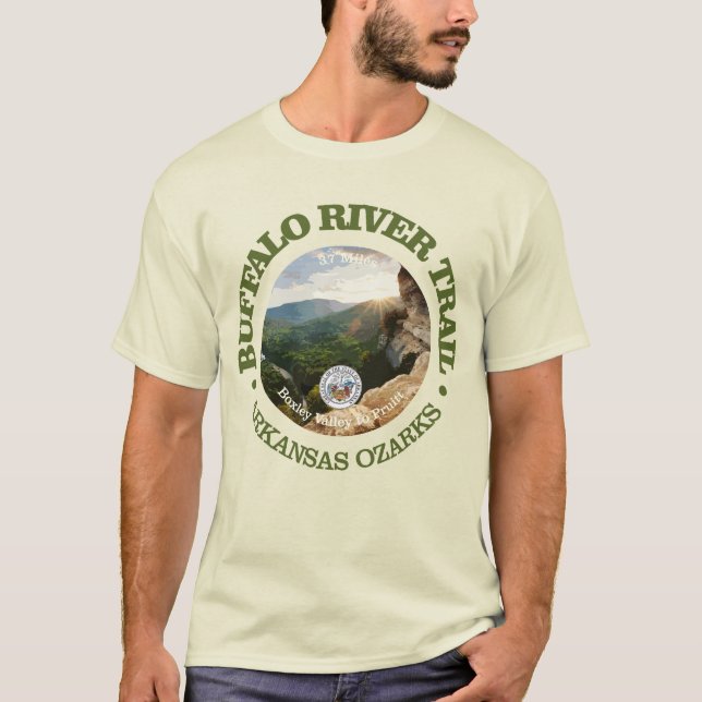 Buffalo River Trail (rd) T-Shirt (Front)