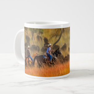 Buffalo Roundup Large Coffee Mug