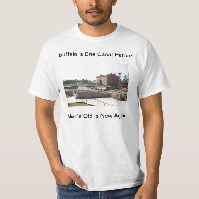 Buffalo`s Erie Canal Harbour T-Shirt (Front)