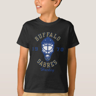 Buffalo Sabres Hockey Mask Gray Nhl Officially Lic T-Shirt