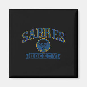Buffalo Sabres Vintage Hockey White Nhl Officially Magnet