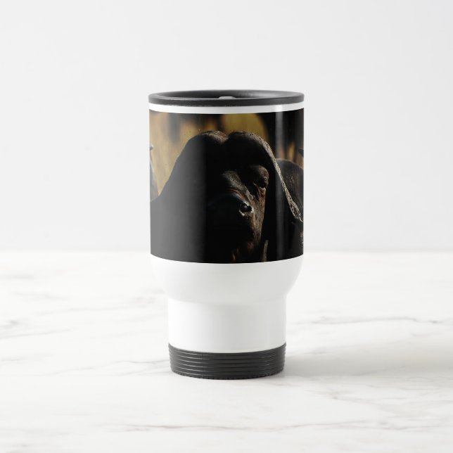 Buffalo - safari big five animal travel mug (Center)