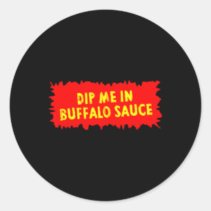Buffalo Sauce Hot Chicken Wings R Food Classic Round Sticker