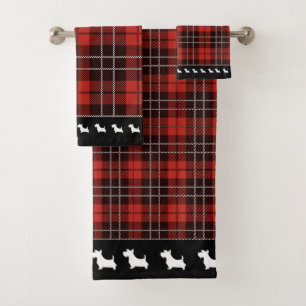 Buffalo Scottish Tartan Plaid Chequered Bath Towel Set