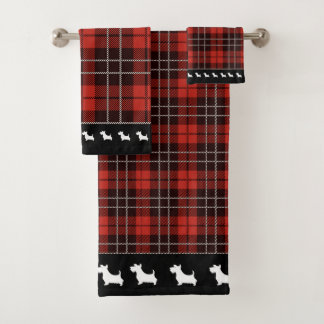 Buffalo Scottish Tartan Plaid Chequered Bath Towel Set