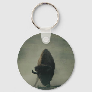 Buffalo showing off key ring