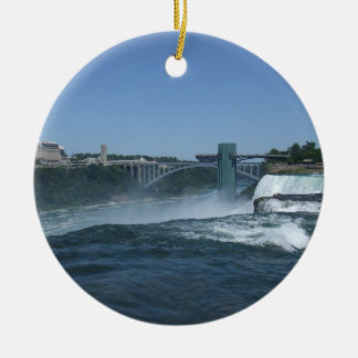 Buffalo side of Niagara Falls Ceramic Tree Decoration