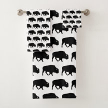 Buffalo Silhouette Pattern Graphic