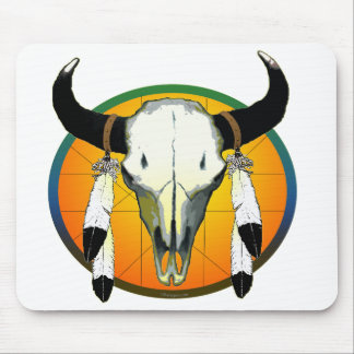buffalo skull mouse mat