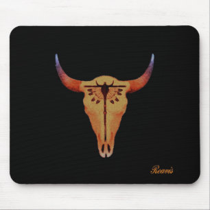 BUFFALO SKULL MOUSE MAT