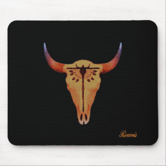 BUFFALO SKULL MOUSE MAT