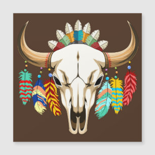 Buffalo Skull Native American Emblem