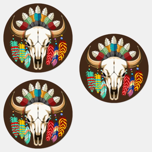 Buffalo Skull Native American Emblem (Group)