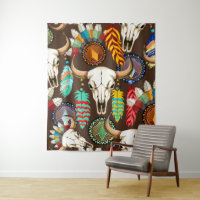 Buffalo Skull Native American Emblem