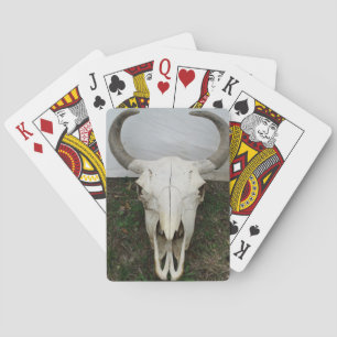 Buffalo Skull Playing Cards
