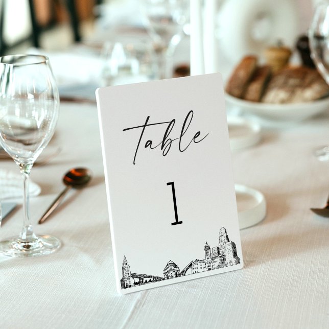 Buffalo Skyline Table Number 3.5x5 Card (Creator Uploaded)