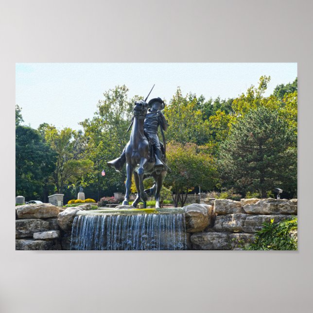 Buffalo Soldier Monument, Fort Leavenworth, Kansas Poster (Front)