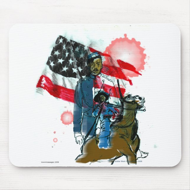 Buffalo Soldiers 08 Mouse Mat (Front)