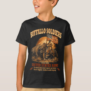 Buffalo soldiers, african american black history T-Shirt