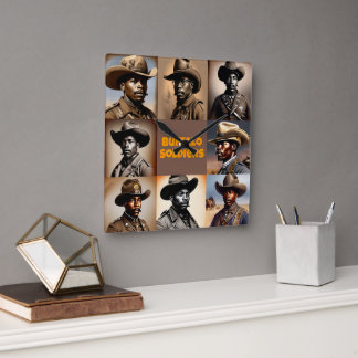 Buffalo Soldiers - Figures in American History Square Wall Clock