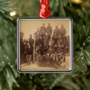 Buffalo Soldiers, First Black Regiment Metal Ornam Metal Tree Decoration