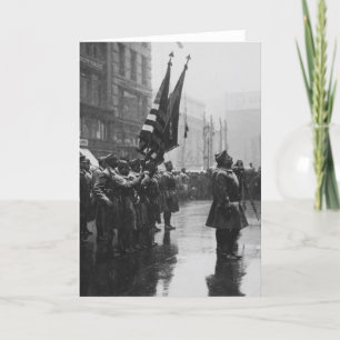 "Buffalo" Soldiers Returning Colors - 1919 Card