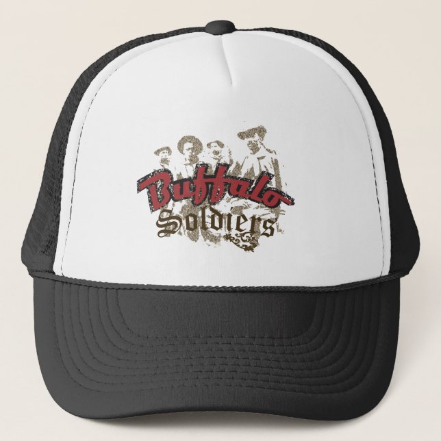 Buffalo Soldiers Tshirt Trucker Hat (Front)