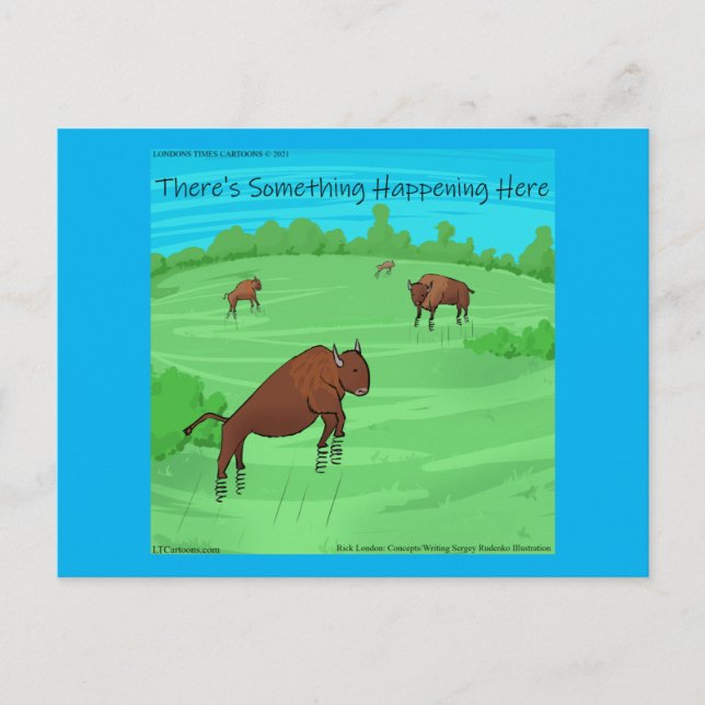 Buffalo Springfield Funny Rick London  Postcard (Front)