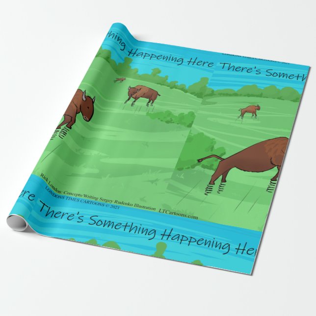 Buffalo Springield Rick London Wrapping Paper (Unrolled)